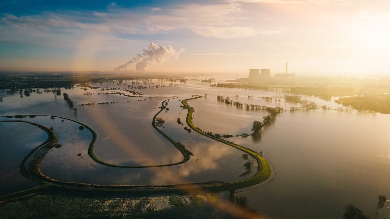 Flooding in North Yorkshire caused by Storm Christoph