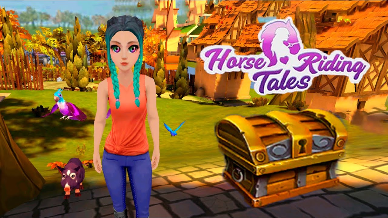 Открываем сундук ЧЕМПИОНА, три бонусных и сундук приключений 🌺 Horse Riding Tales