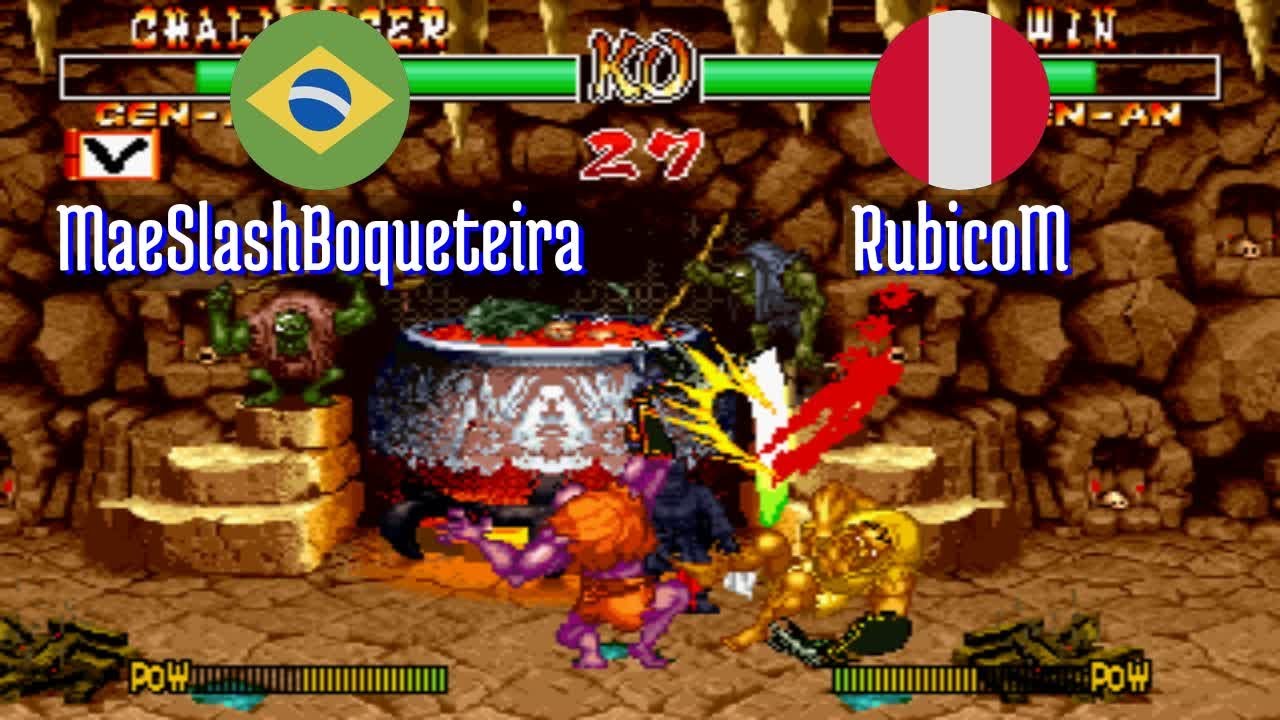 FT5 @samsho2: MaeSlashBoqueteira (BR) vs RubicoM (PE) [Samurai Shodown II Fightcade] Mar 19