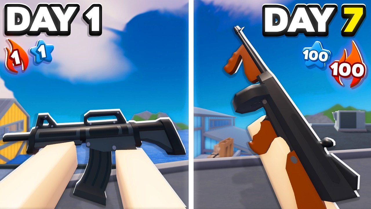 Начинаю заново как новичок в Roblox Rivals уже 7 дней.