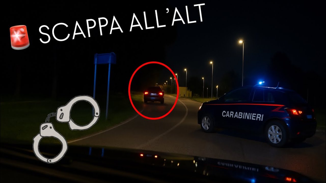 🚨 Inseguimento da Film: Supera il blocco stradale e scappa dai Carabinieri!