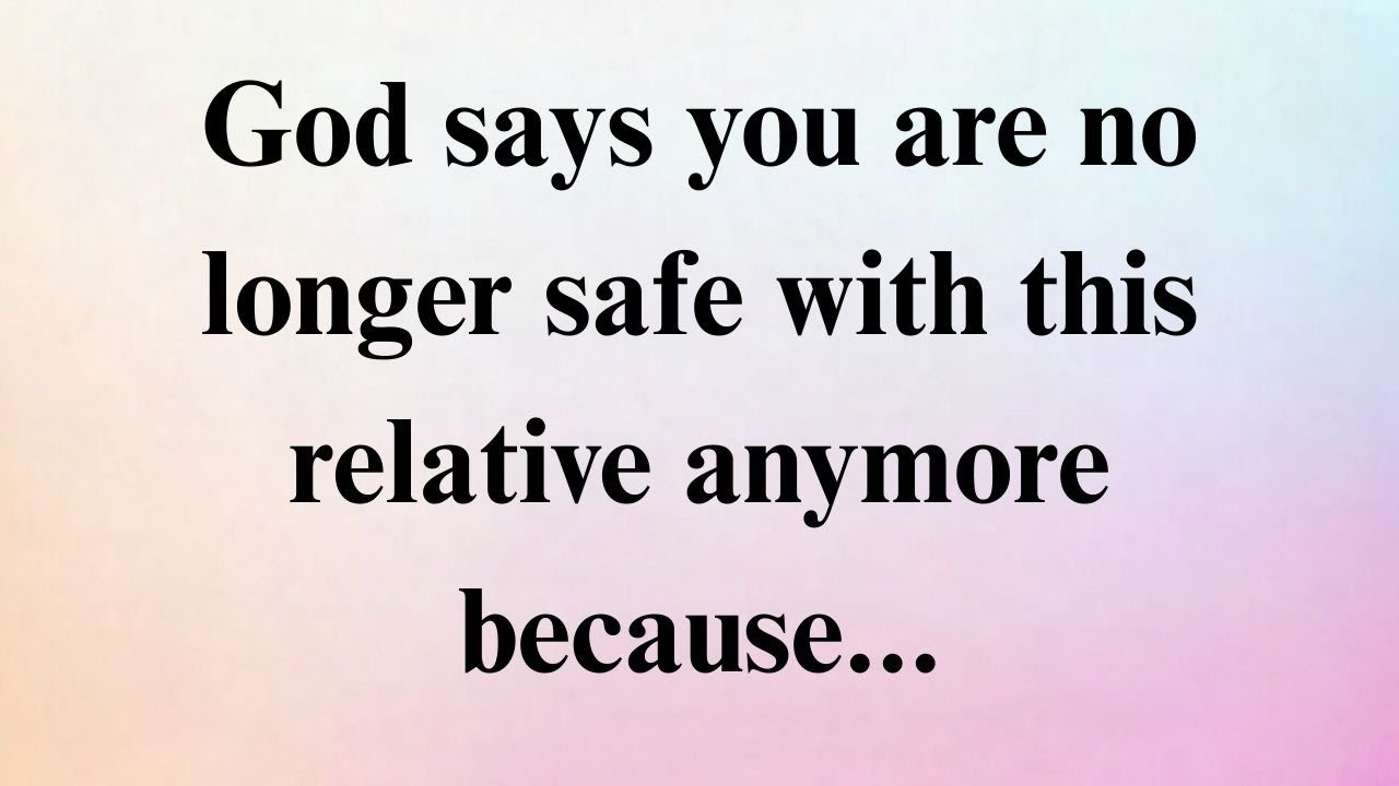 SHOCKING NEWS: GOD REVEALED THE TRUTH—THIS RELATIVE CAN HURT YOU BECAUSE…