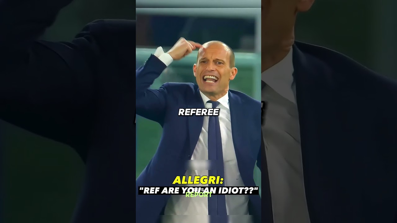 Allegri crashed out moment🤯 #football