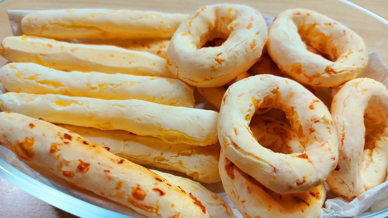 Com 3 ingredientes vc faz esses biscoitos de polvilho e queijo deliciosos❤