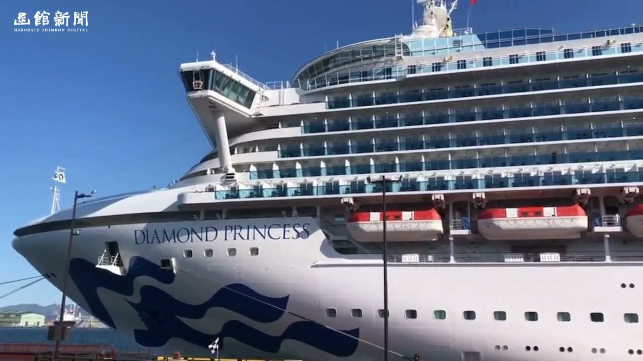 【動画ニュース】ダイヤモンド・プリンセス、３年８カ月ぶり函館寄港
