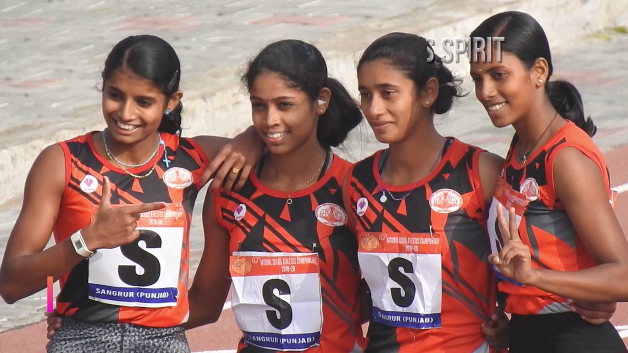 U-19 Girls 4x100m Relay  in 65th School National Athletics Championship 15 Dec. 2019