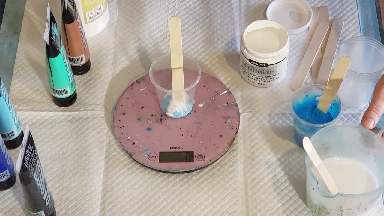 #371 Beginners Guide To Mixing Paints To Achieve A Cloud Effect Pour