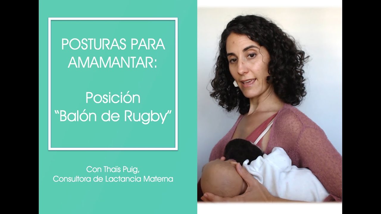 Posición de rugby- Postura 3 de 8 para amamantar