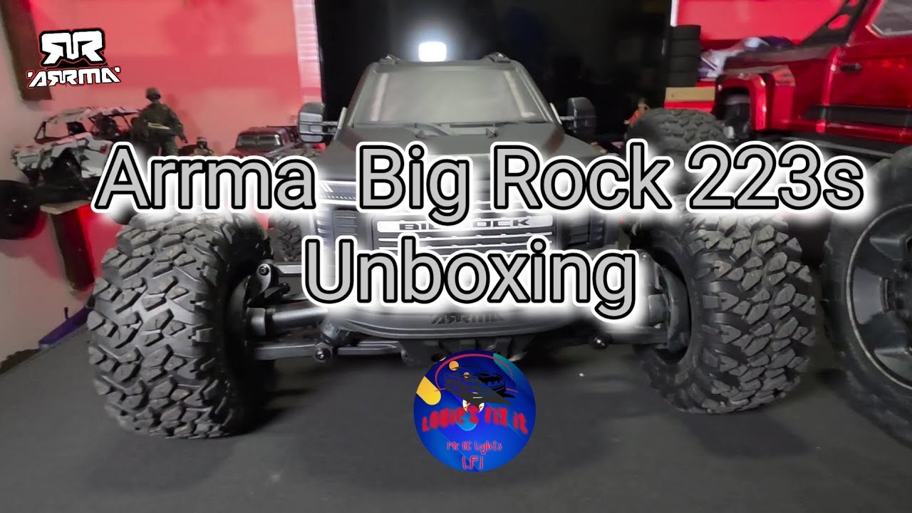 Распаковка Arrma Big Rock 223s / сравнение с Big Rock 6s и первый запуск/запуск на снегу.