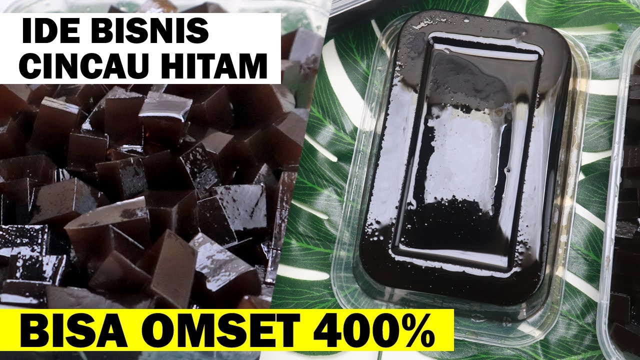 BISA OMSET 400% CUMA JUALAN CINCAU HITAM FROZEN FOOD - RESEP LENGKAP CARA MEMBUAT CINCAU