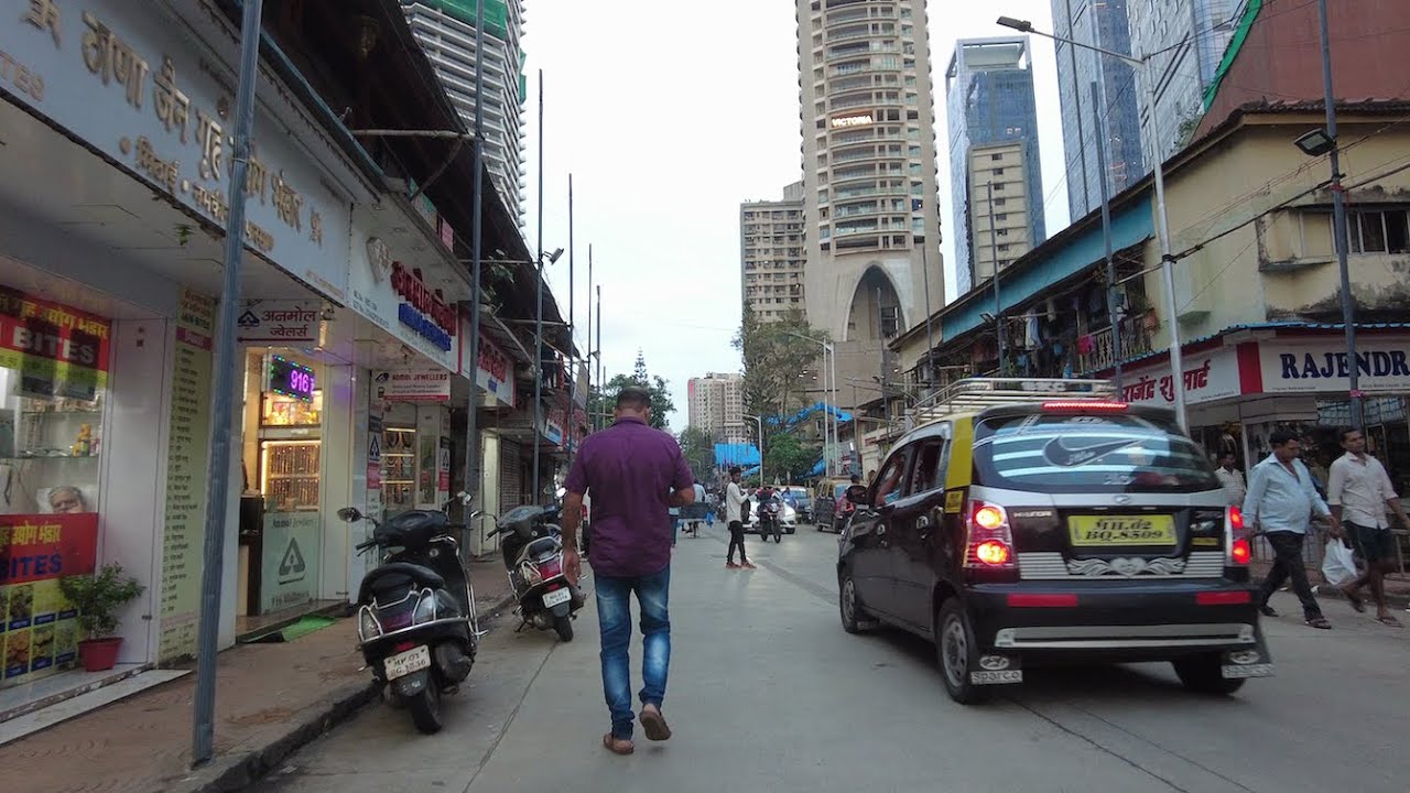 4K Walking around Worli Naka | Mumbai, India