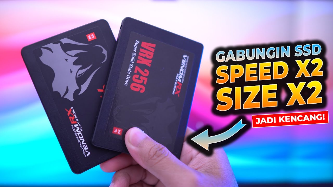 AMAZING! Aku Gabungin 2 SSD Jadi 1 Partisi SPEEDNYA Jadi KUENCANG!