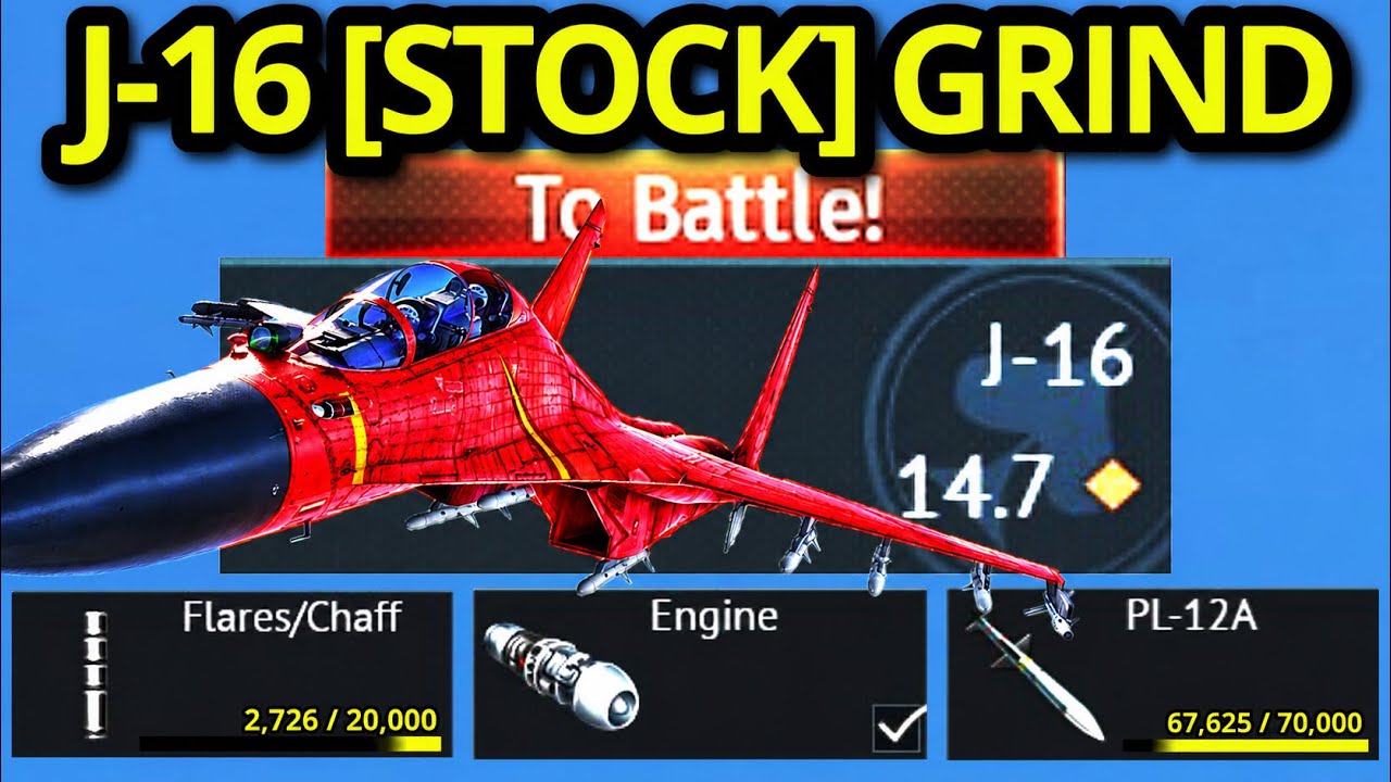 THE NEW J-16 [STOCK] GRIND EXPERIENCE AFTER BUFF (best flanker now?)