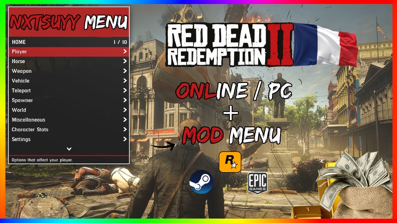Installer un MOD MENU en 2026 TUTO + explication du MENU sur  RED DEAD REDEMPTION 2 ONLINE