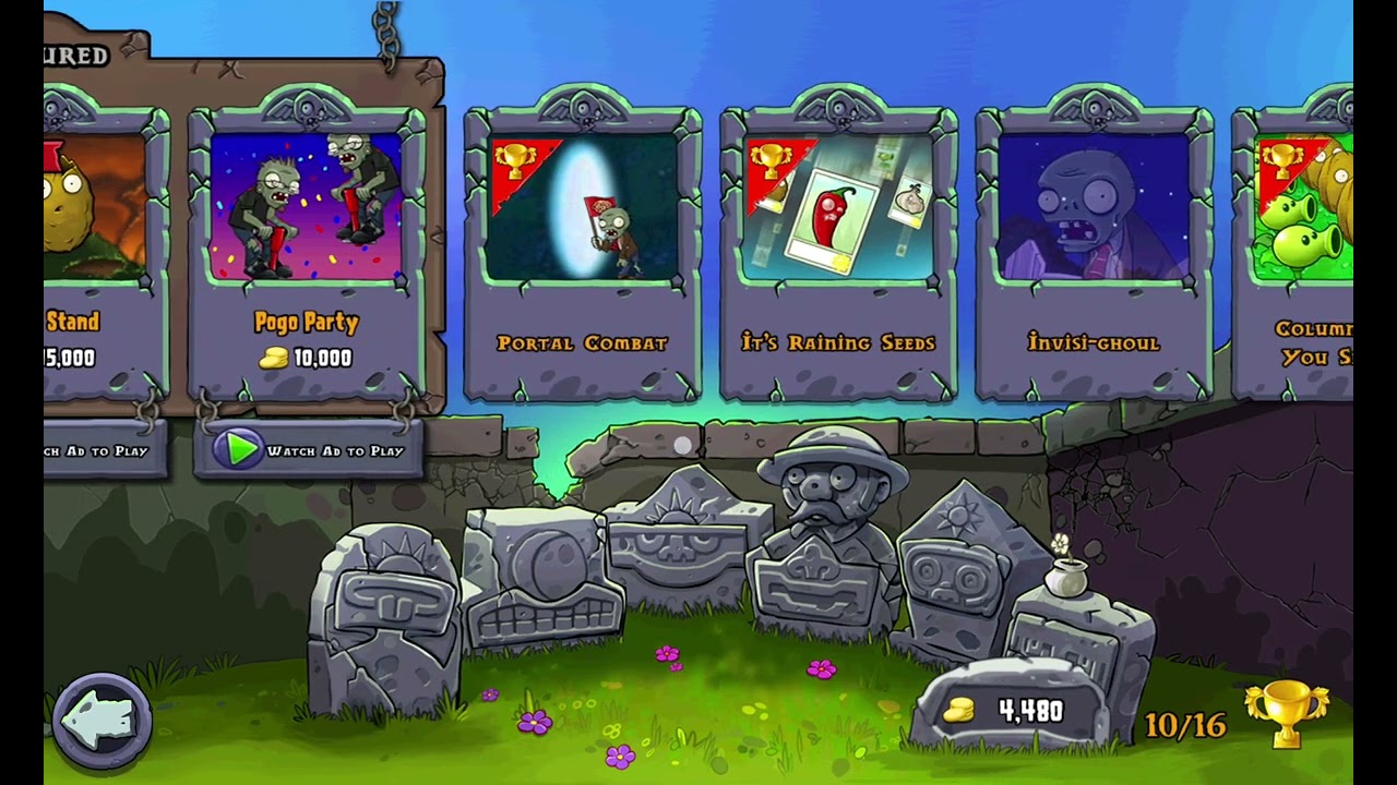 plant vs zombie min game!