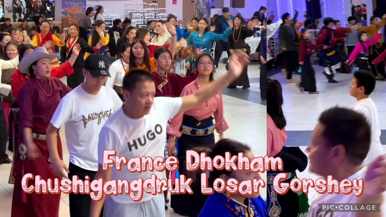 ཧྥ་རན་སི་མདོ་ཁམས་ཆུ་བཞི་སྒང་དྲུག་ལོ་གསར་སྒོར་གཞས། France dhokham chushigangdruk Losar Gorshey 