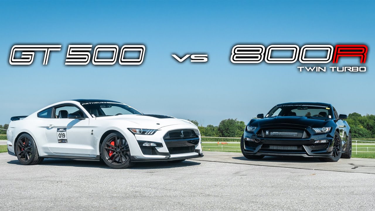 800R Twin Turbo Shelby GT350 vs 2020 Shelby GT500