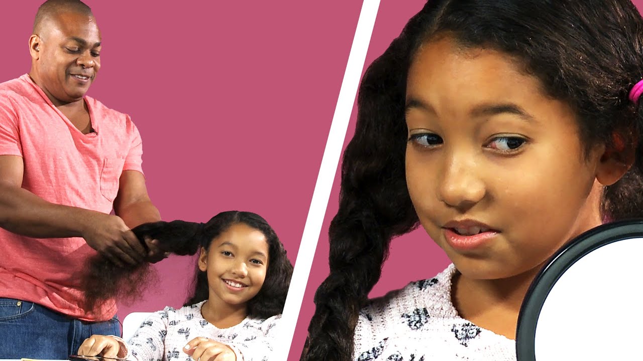 Dads Style Their Daughters' Hair For The First Time