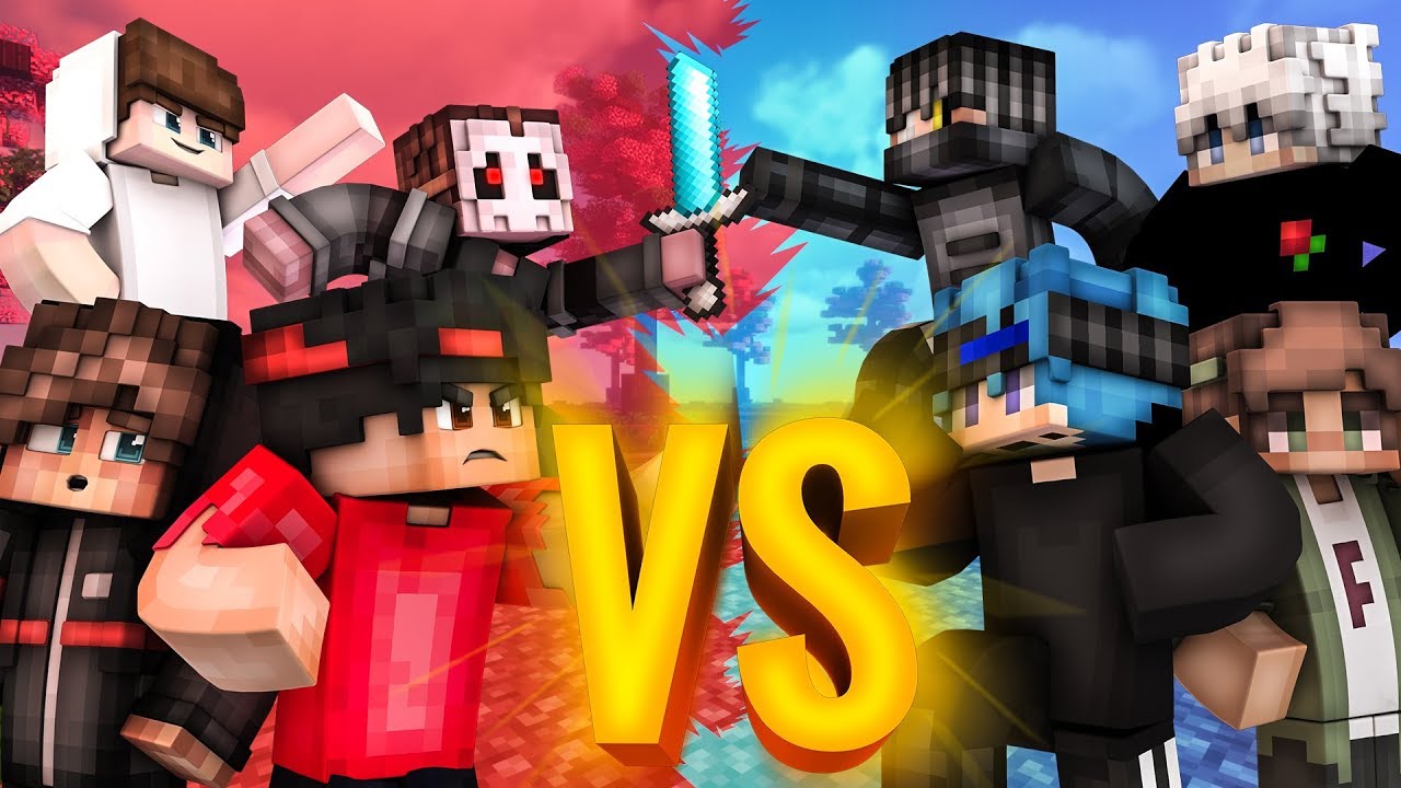 SkyWars ClanWar: YouTuber VS. Top 10 🔥