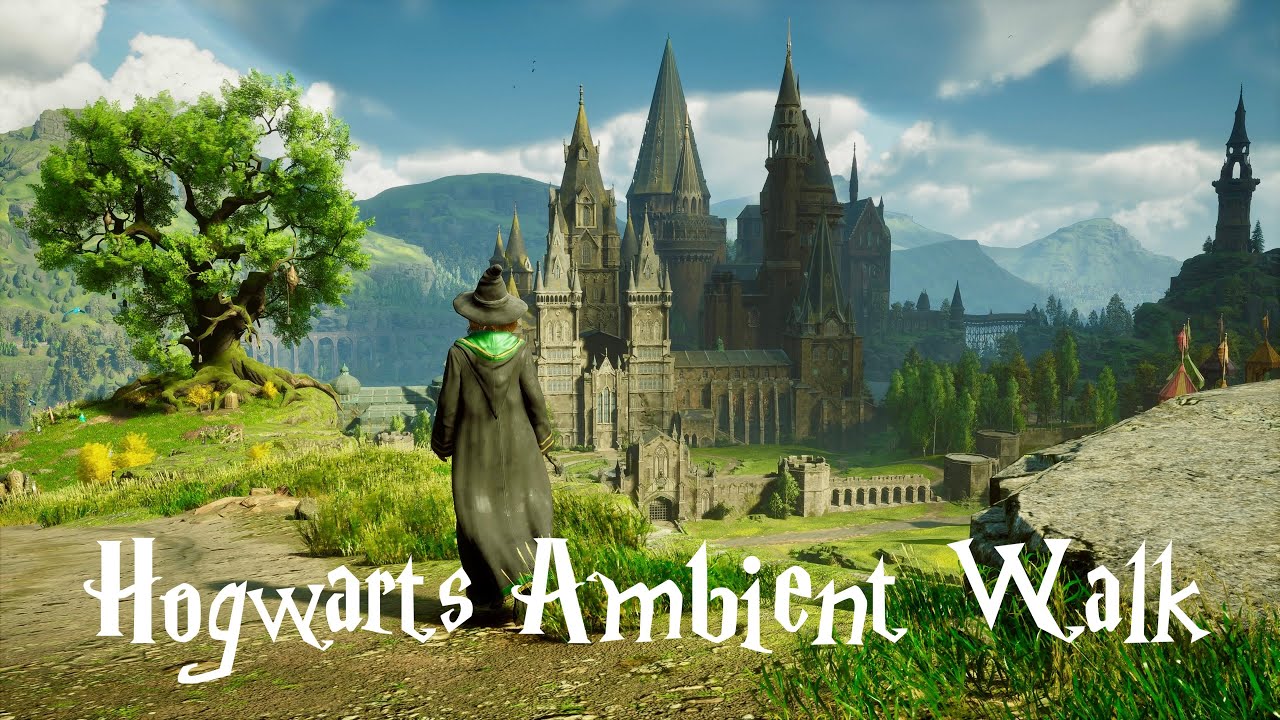 Walk Around Outskirts of Hogwarts To The Kitchens | Hogwarts Legacy (ambience)