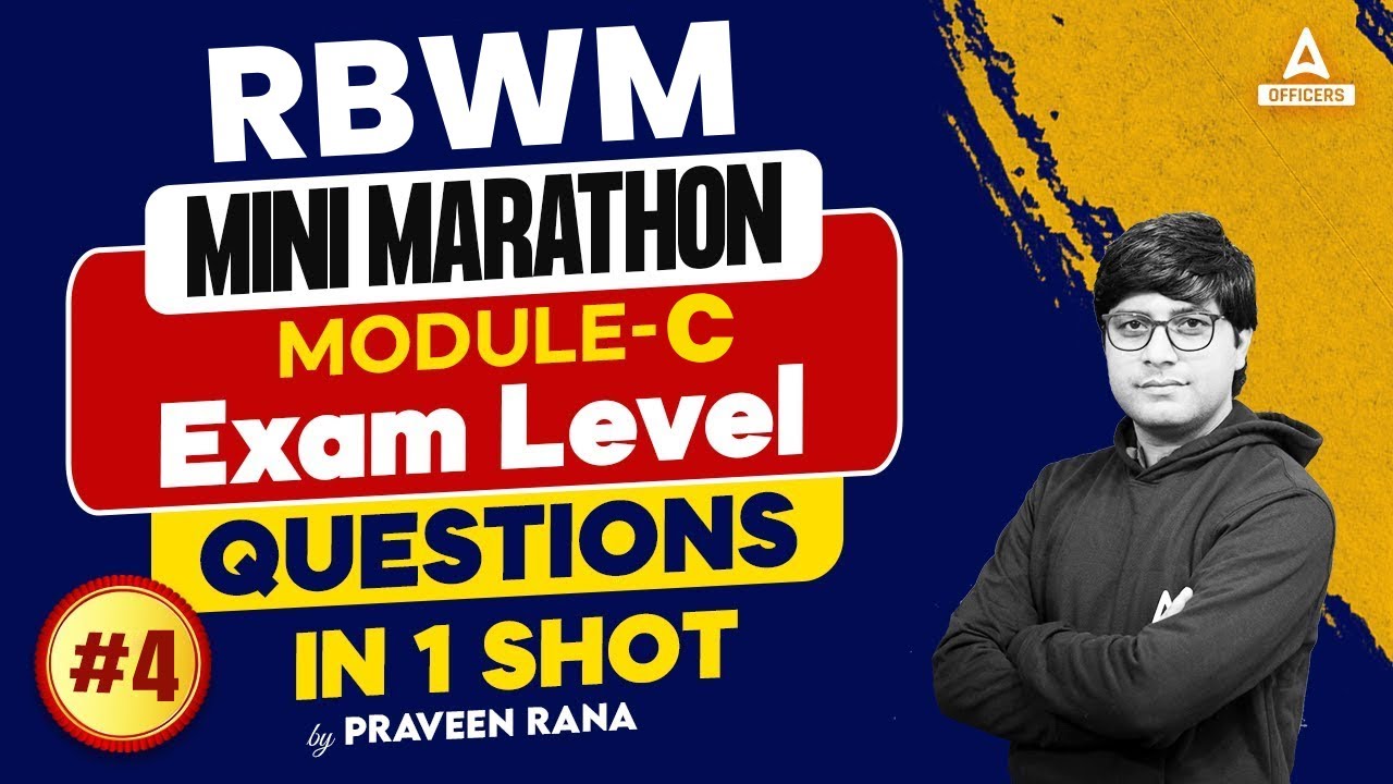 JAIIB RBWM Mini Marathon | Module C Exam Level Questions | JAIIB June 2024 Online Classes