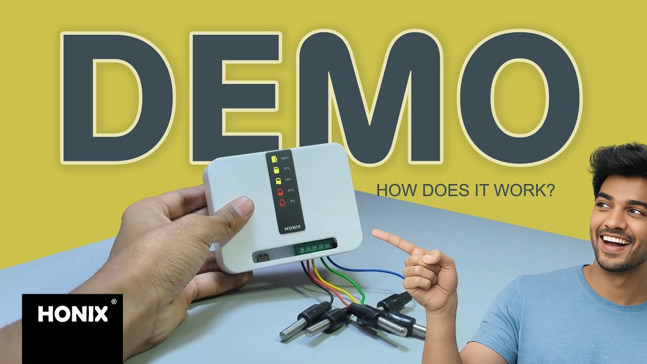 How Water Level Indicator Works ?  | HONIX Tankstat WLI DEMO | honix.in