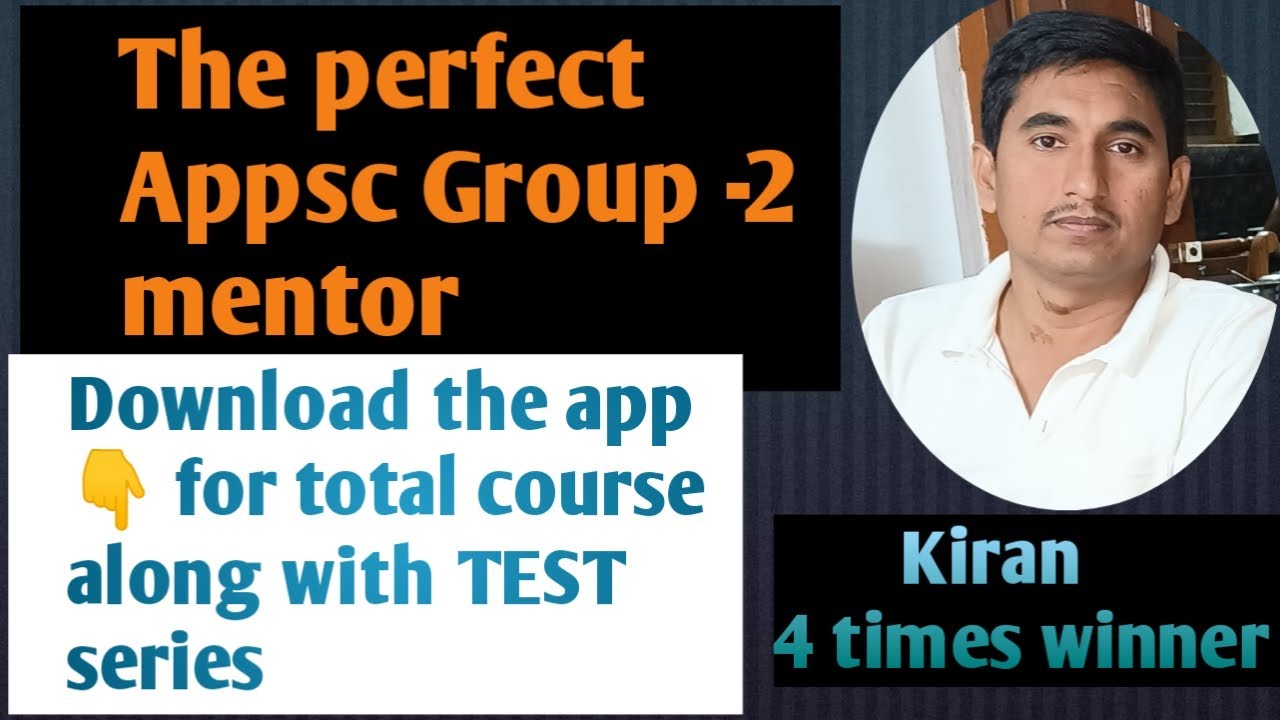 Appsc Group 2 mentorship(prelims,mains and test series)@Mahathiacademy