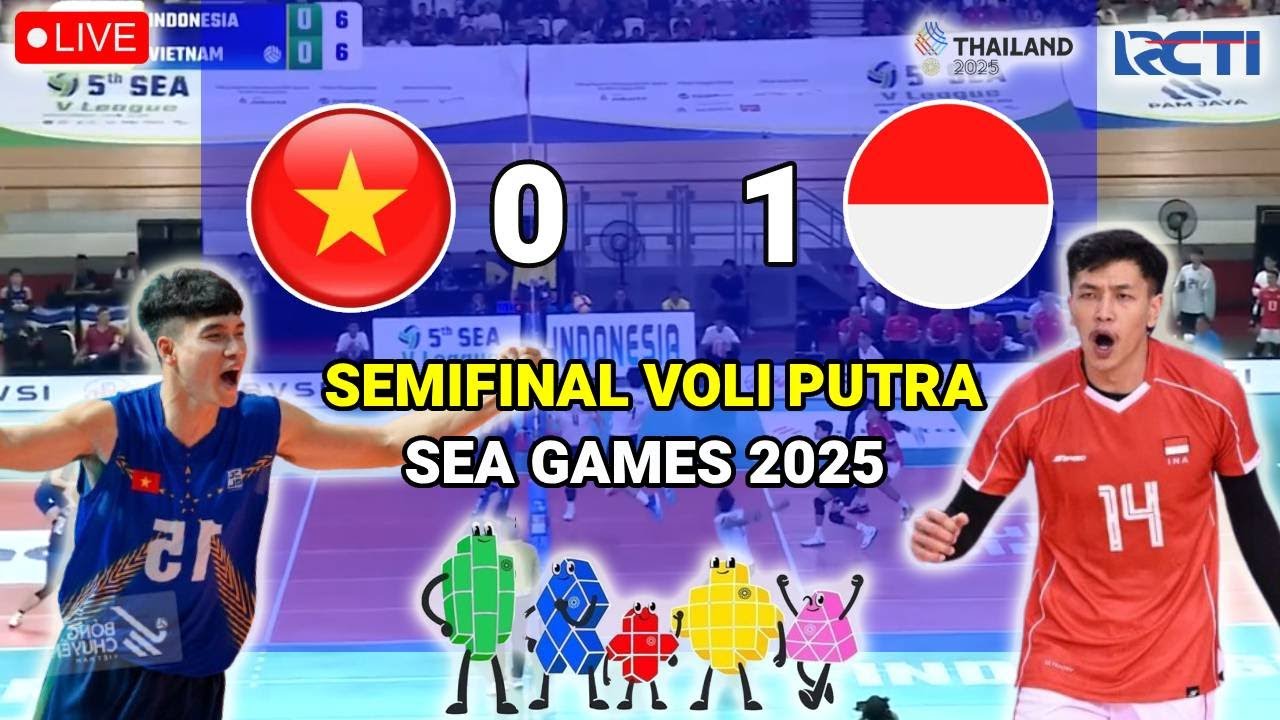 🔴 LIVE - PALLAVOLO MASCHILE - INDONESIA VS VIETNAM - SEMIFINALE SEA GAMES 2025 - ILLUSTRAZIONE E ...