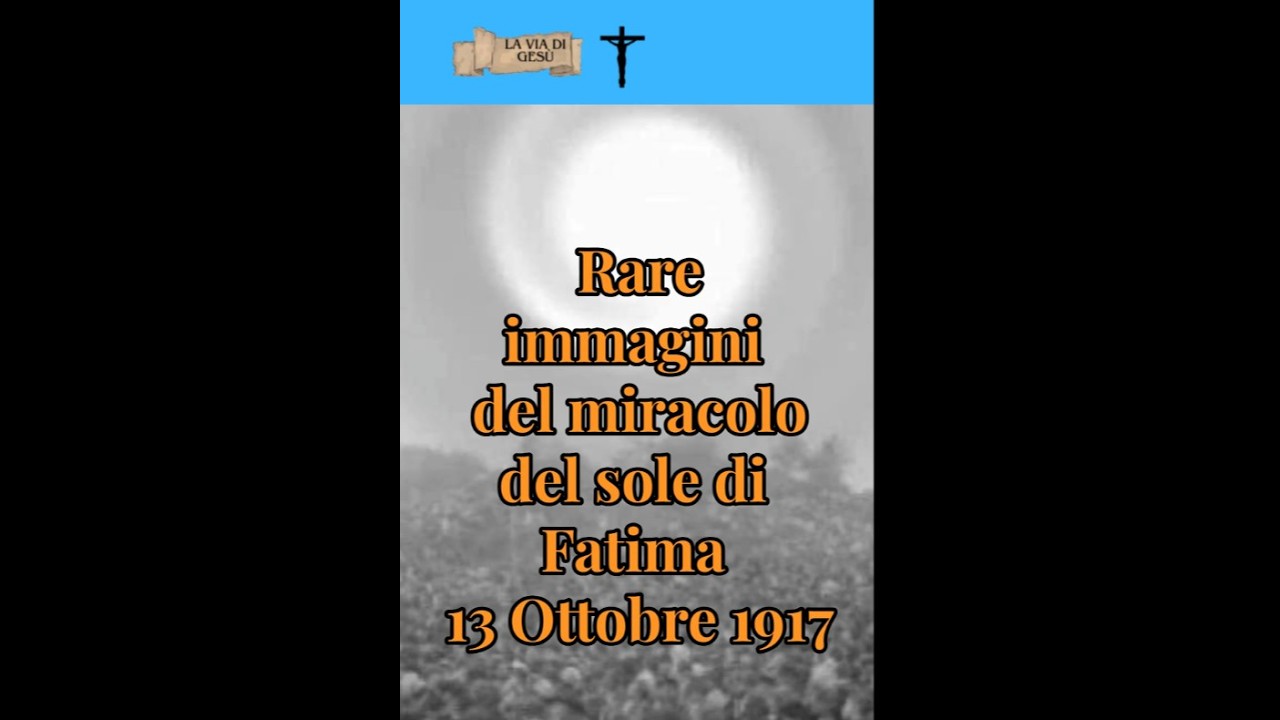 Rare immagini del miracolo del sole di Fatima 13 ottobre 1917 #fede #miracoli #gesu#maria  #perte