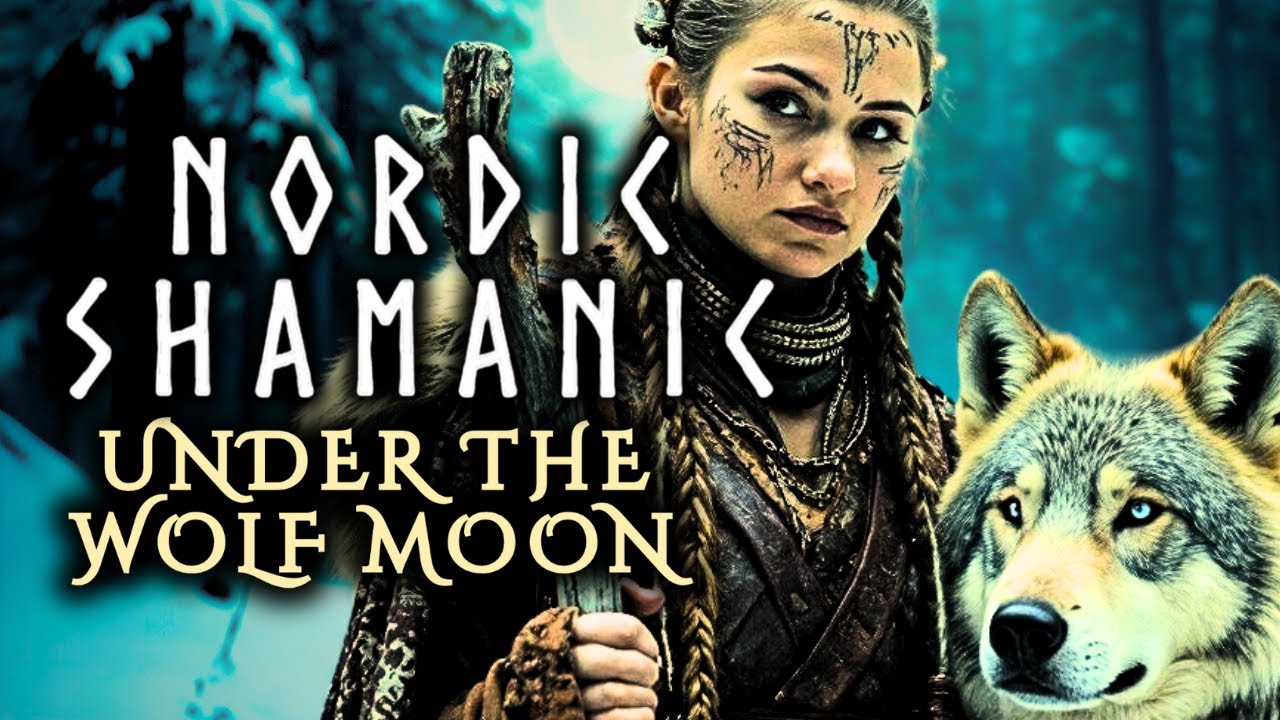 Nordic Shamanic Music | Viking Woman Relaxing Music - Under the Wolf Moon