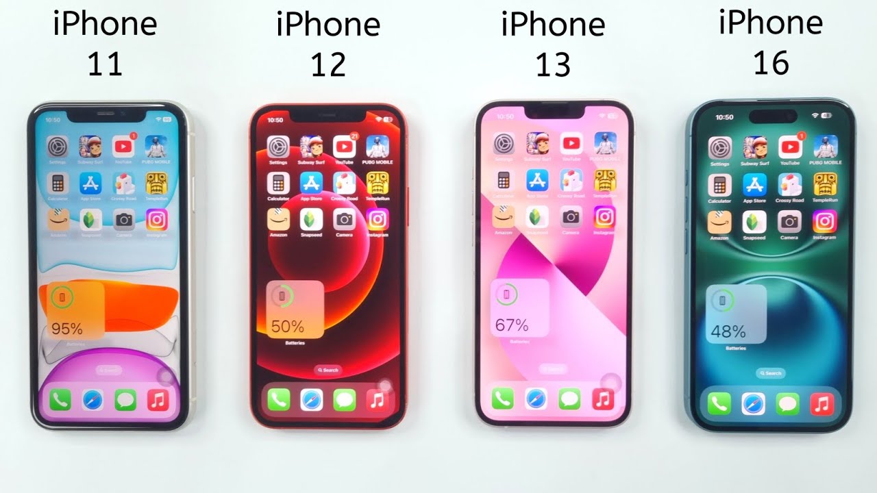 iPhone 16 vs iPhone 13 vs iPhone 12 vs iPhone 11 - ULTIMATE SPEED TEST 🔥
