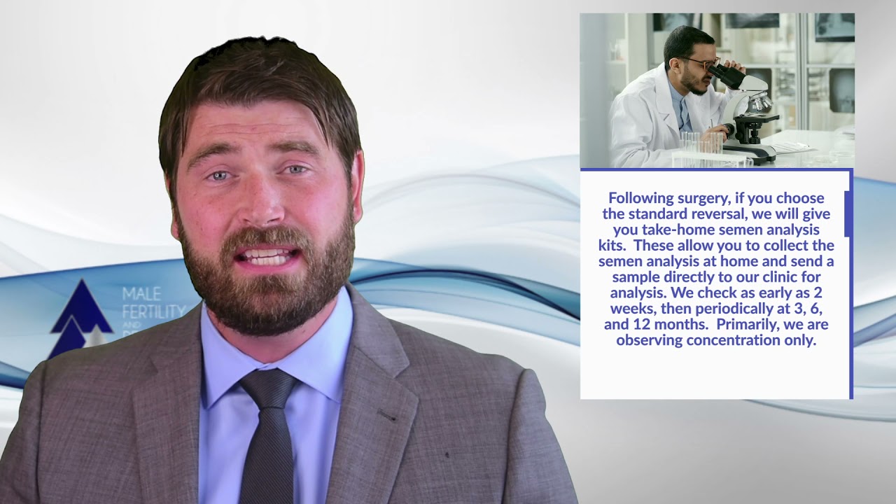 Vasectomy Reversal: Post Operative Instructions