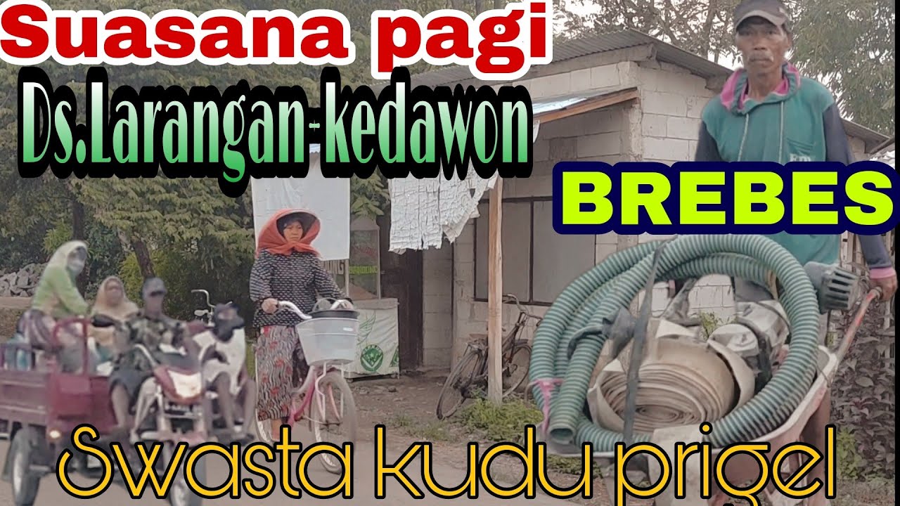 Suasana pagi desa larangan-kedawon-brebes.(Swasta kudu prigel "dremban" unofficial)