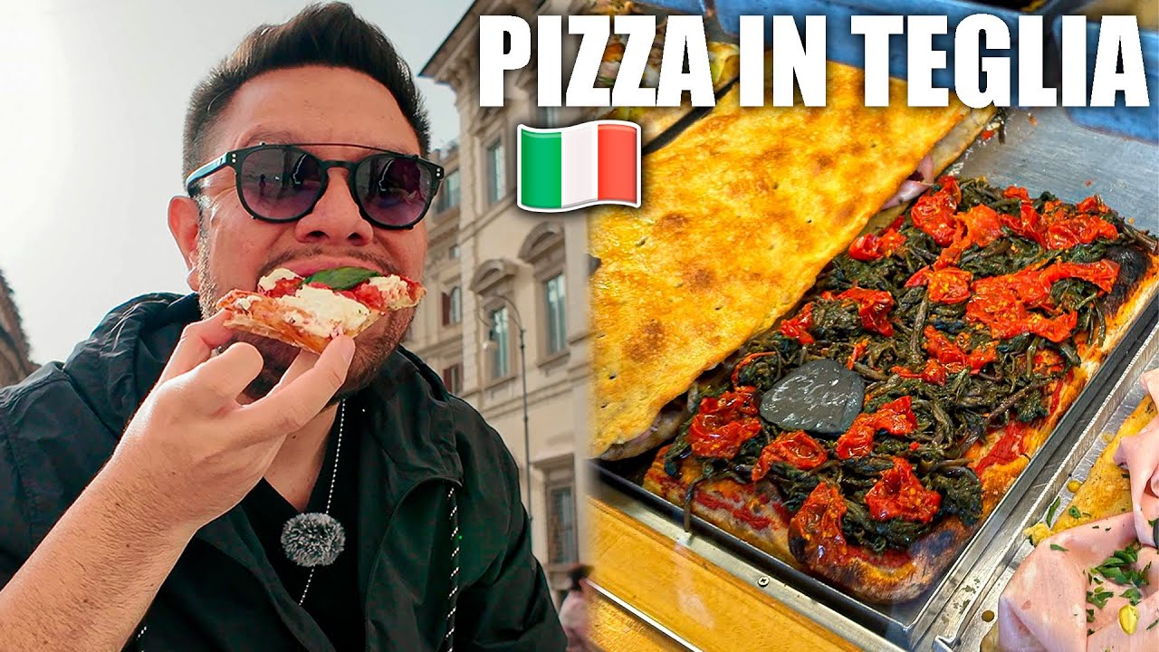 COMIENDO la PIZZA MÁS POPULAR de ROMA 🇮🇹 - PIZZA IN TEGLIA 🍕 - BONCI PIZZARIUM - ALICE PIZZA