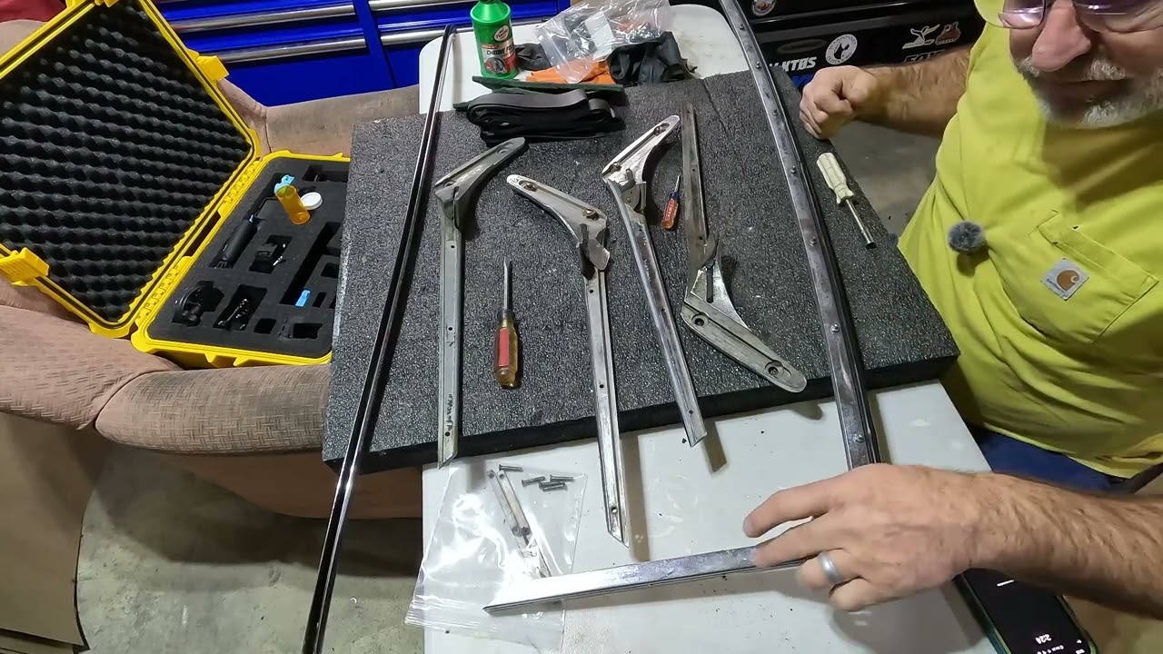 Higgins' TR3 windshield part 2