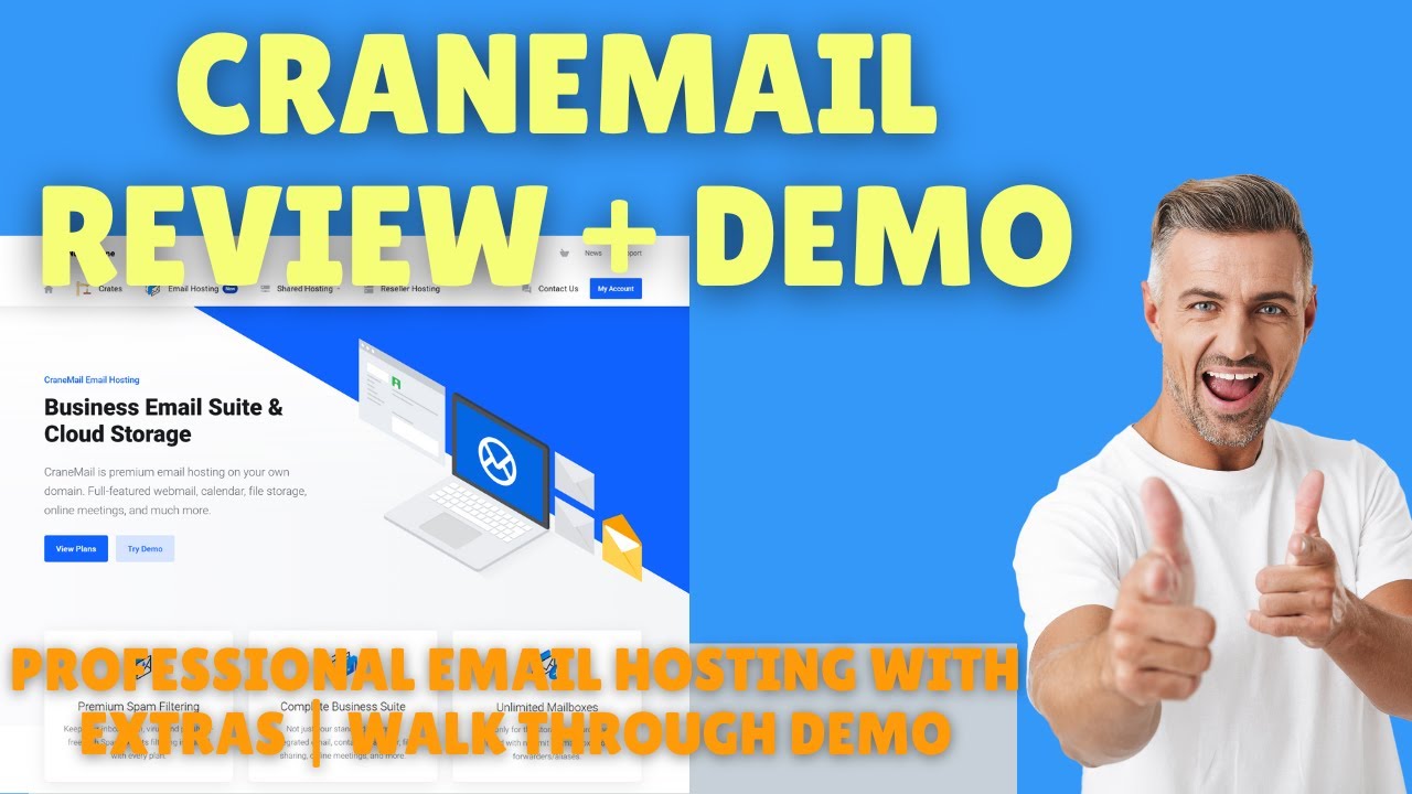CraneMail Review (After 1 year) Personal & Business Email Hosting in EU and US