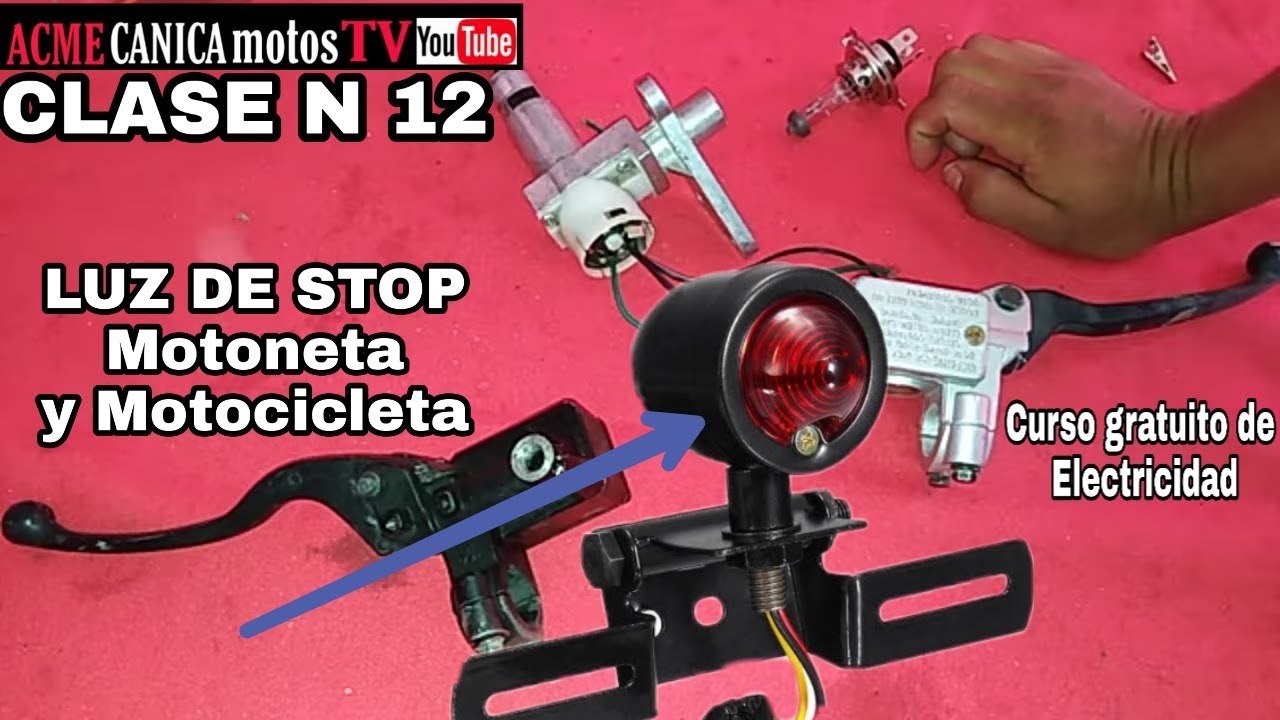 Class N 12 DIAGRAMA de LUZ de STOP de MOTONETA Y MOTOCICLETA