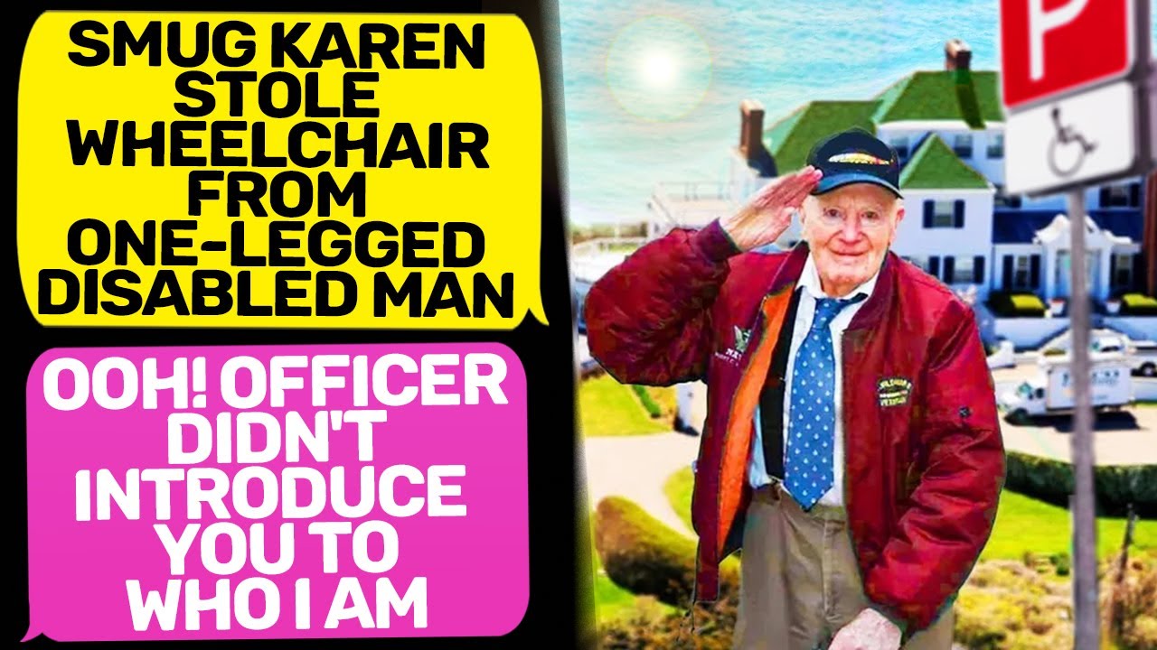 SMUG KAREN TOOK WHEELCHAIR FROM DISABLED MAN! Calls 911! Officer I Am the Owner r/EntitledPeople