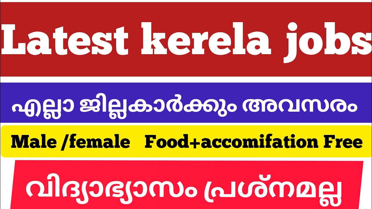 🔴ഏറ്റവും പുതിയ ജോലി ഒഴിവുകൾ #job#kerela jobs