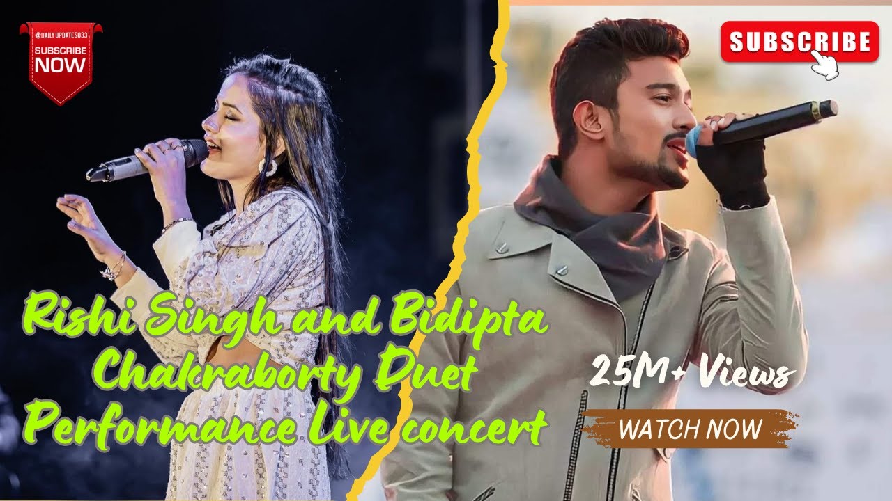 Rishi Singh and Bidipta Chakraborty Duet Performance Live Concert 25M+Views WATCH NOW #rishisingh