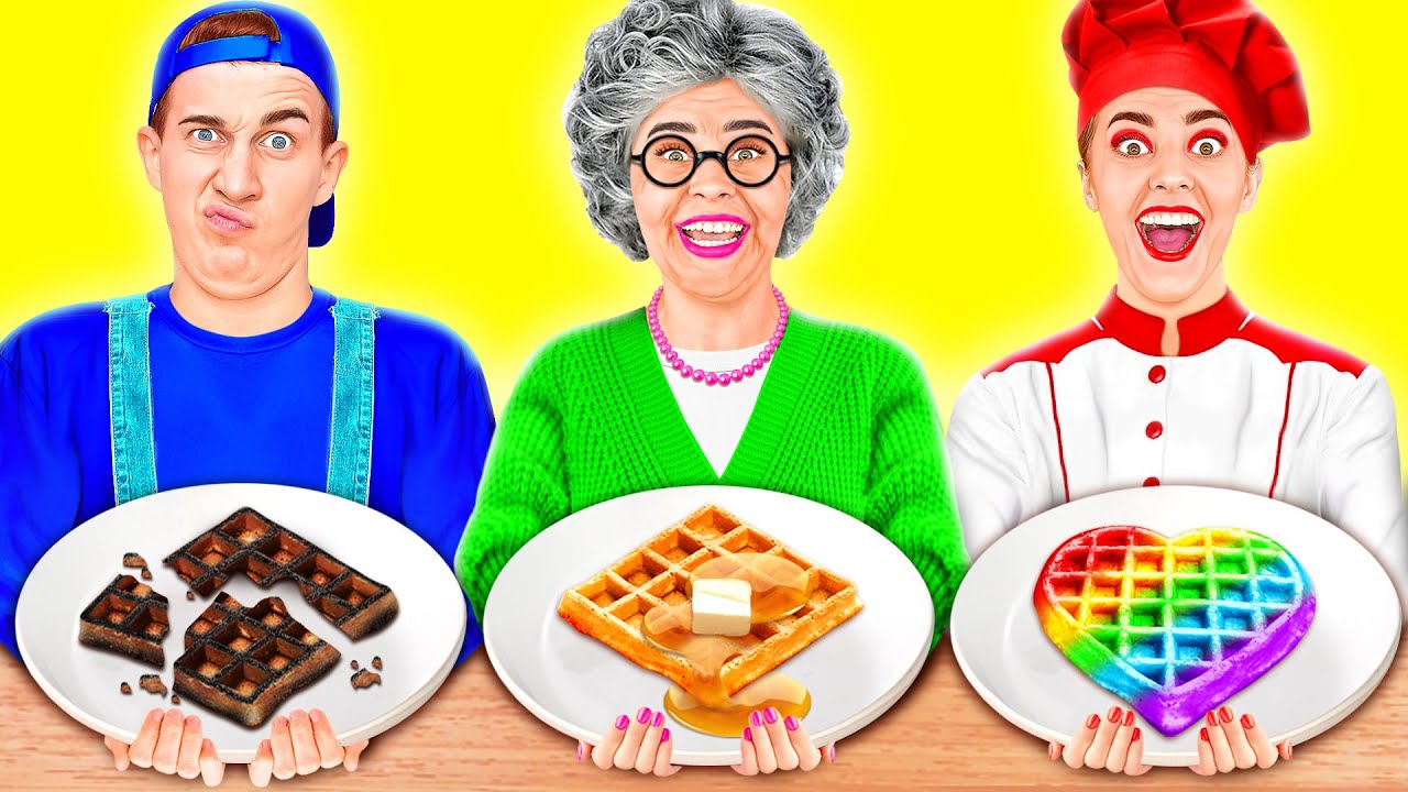 Sfida Di Cucina — Io vs Nonna | Ricette Alimentari Divertente RaPaPa Best