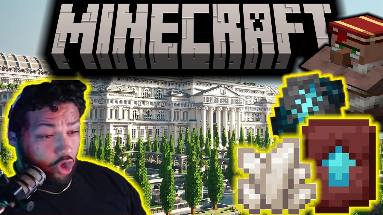 Void Floor For My Grand Library | 5200+ DAYS - Minecraft Series REALMS w/Viewers