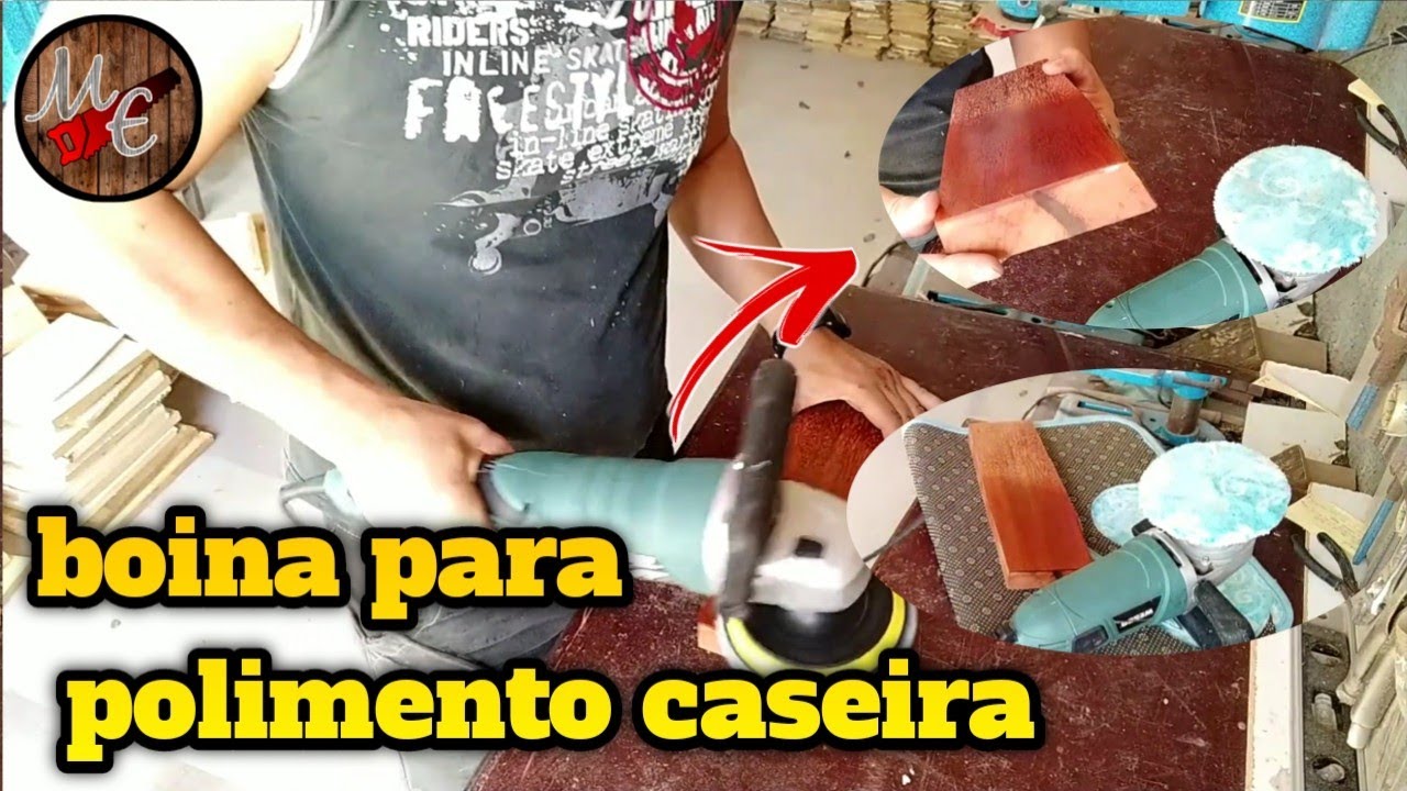 COMO FAZER UMA BOINA DE POLIMENTO CASEIRA , PARA FURADEIRA OU POLITRIZ ( faça você mesmo).