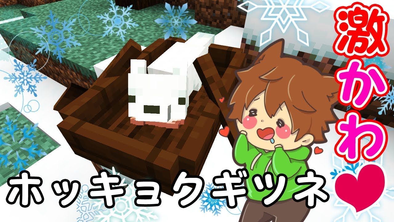 【ぽこくら#402】超激レア！ホッキョクギツネを発見！！【マインクラフト】ゆっくり実況プレイ