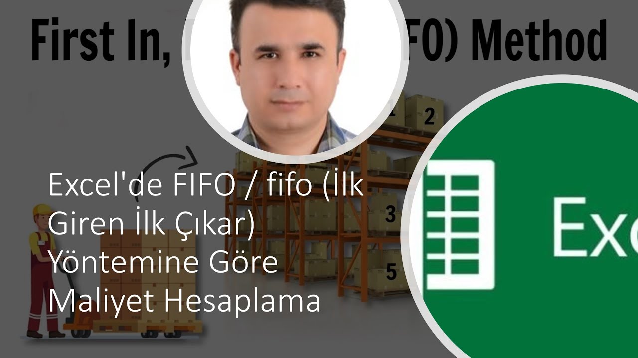 Excel'de FIFO / fifo (İlk Giren İlk &Ccedil;ıkar) Y&ouml;ntemine G&ouml;re Maliyet Hesaplama #excel