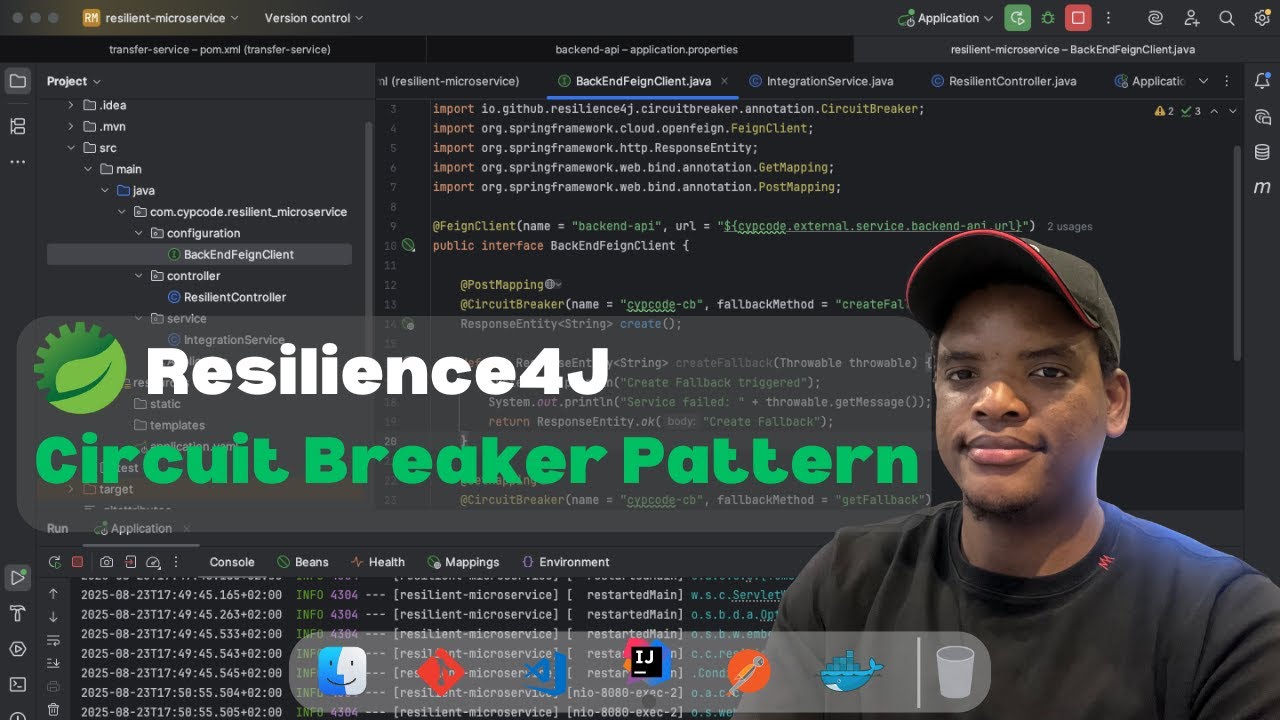 Resilience4J Circuit Breaker Pattern  | Microservice Implementation  | Spring Boot | [REST Example]