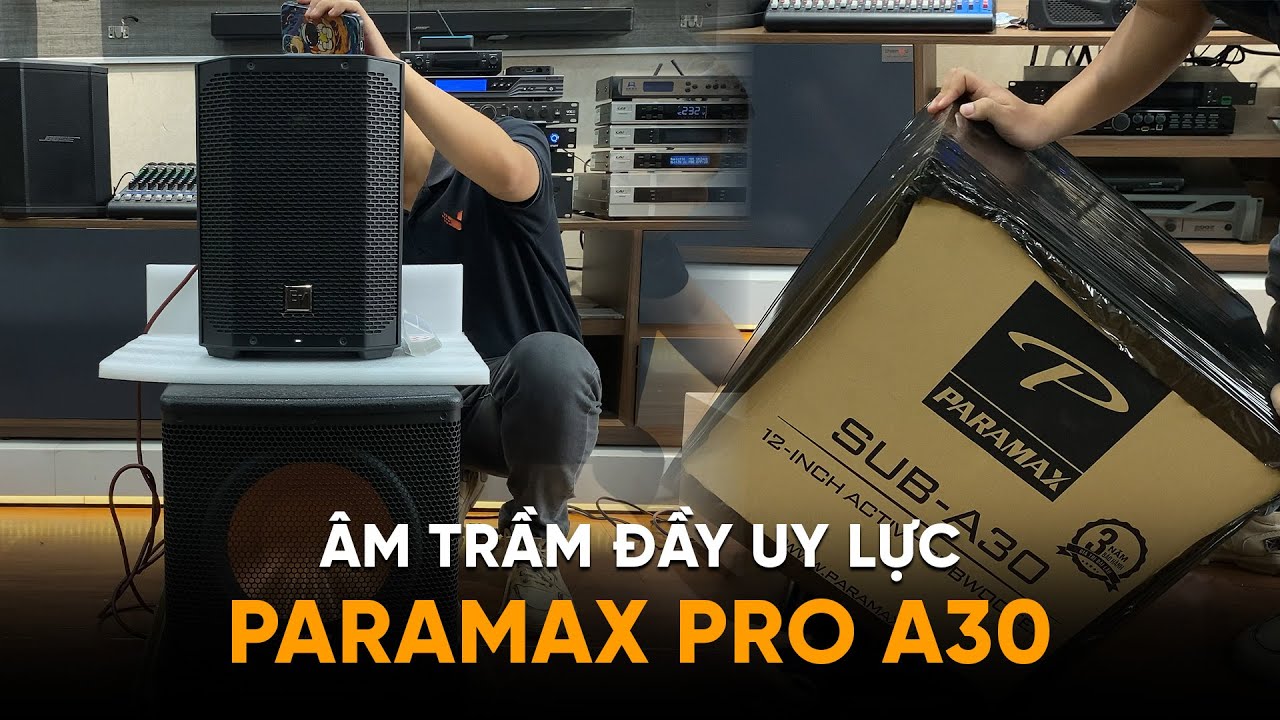 Khui Thùng Loa Sub Điện Paramax Pro A30: Nâng Cấp Âm Trầm Cho Bose S1 Pro, EV Everse 8,...