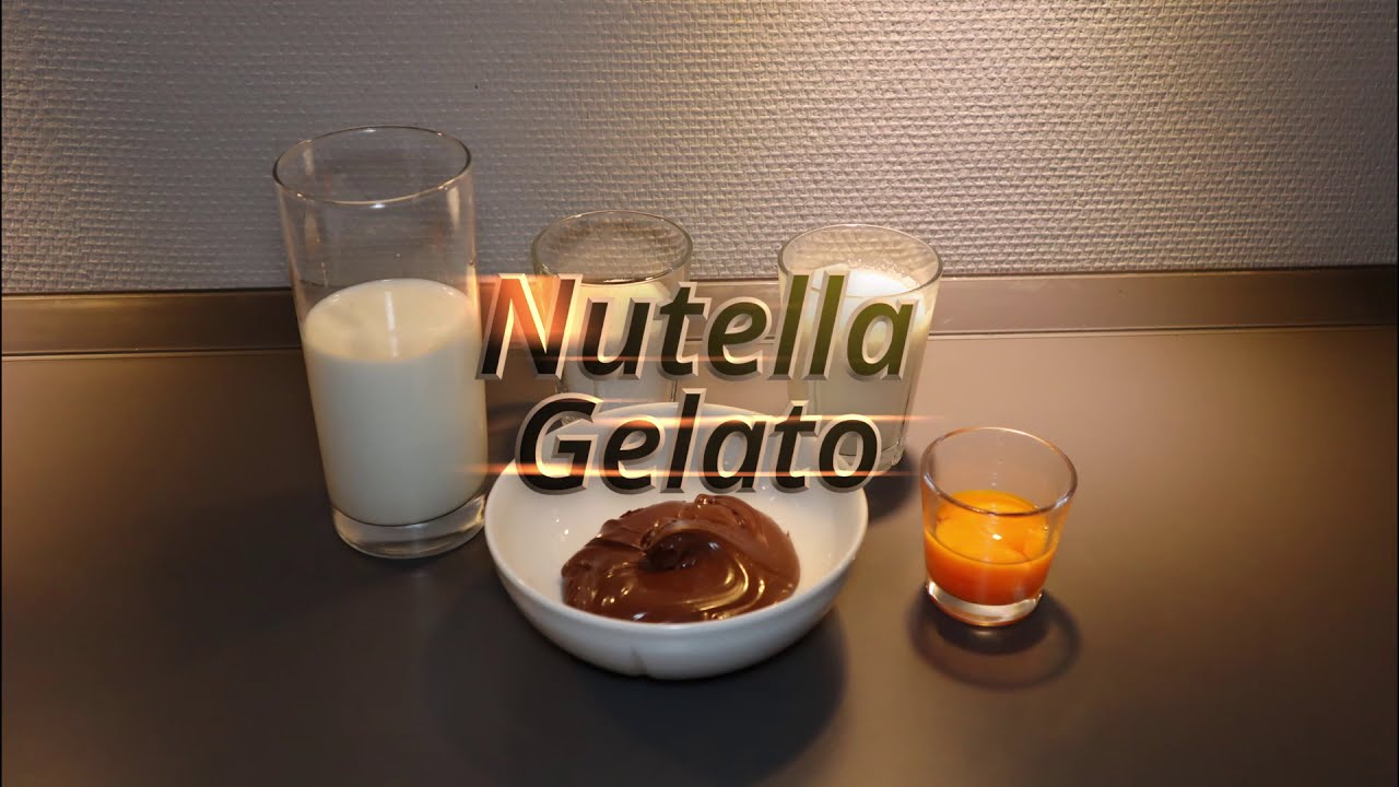 Nutella ice cream / Gelato on the Musso 4080 ice cream machine