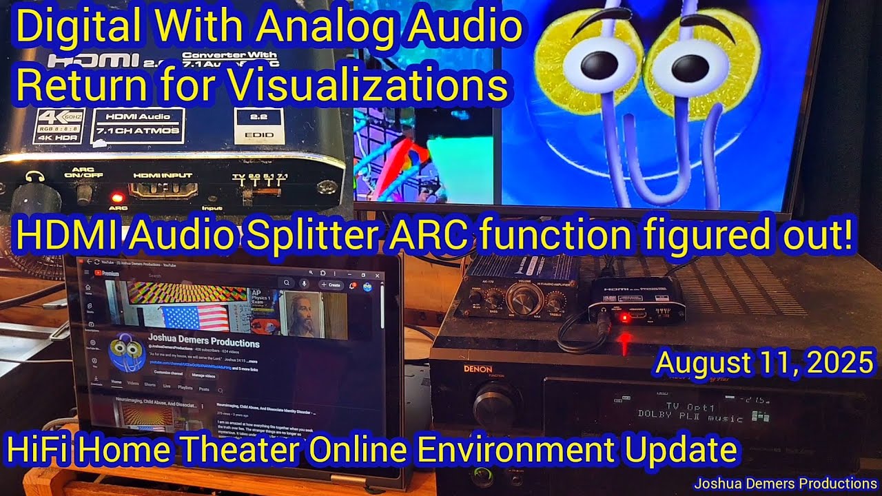 HDMI Audio Splitter ARC Function For Winamp Visualizations, Recording, or Extra Speakers Figured Out