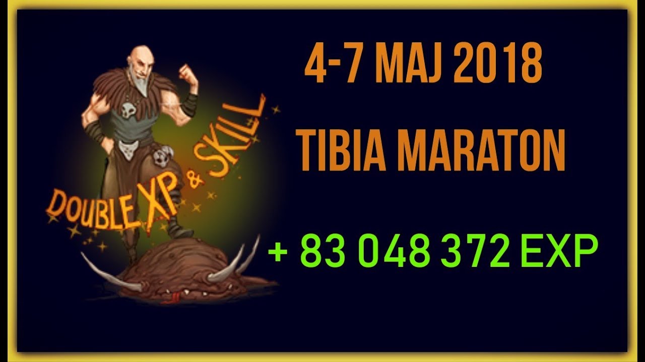 Tibia Double Exp - Podsumowanie | Maj 2018